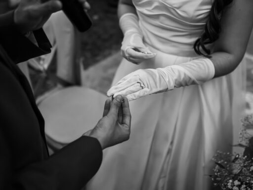a couple of people that are holding something in their hands