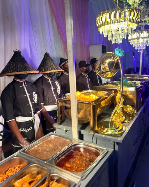 Bluetooth Catering and Event luxury food display at a Lagos event.