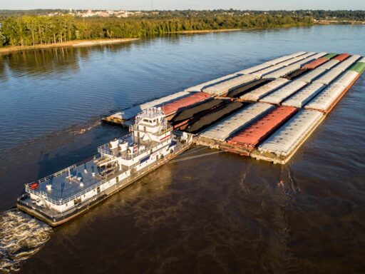 aerial photo of white vessel ship